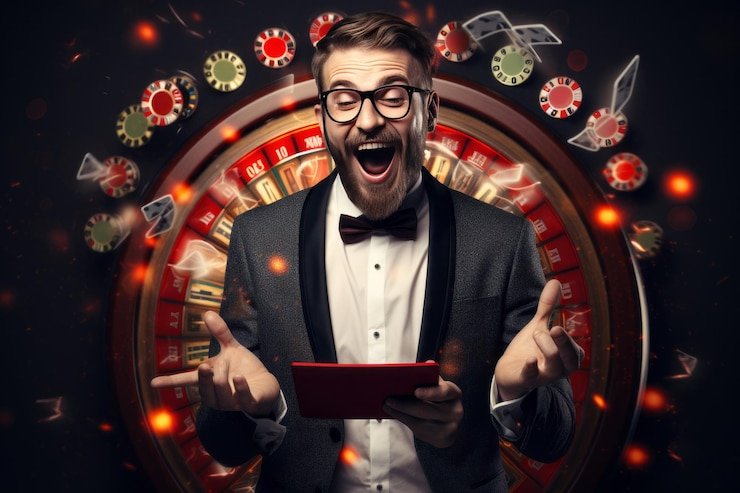 Live Baccarat dealer studio showing multi-camera feed